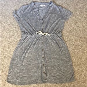 Marled short sleeve jersey dress